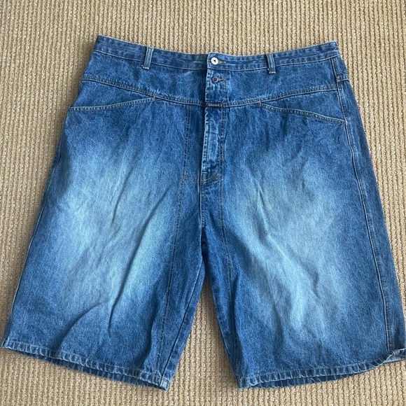 MARITHE FRANCOIS GIRBAUD Jean Shorts Blue Cotton Denim Jorts Men’s SZ 42 - Picture 5 of 16